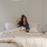 Sandbeige sengesett (Sara Emilie)