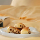 Pastellgul sengesett