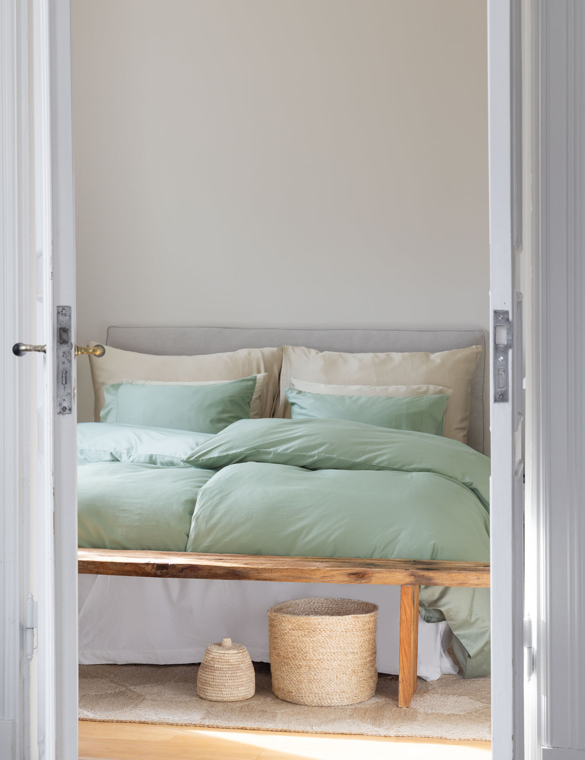 Tencel Blend Sengesett - havgrønn