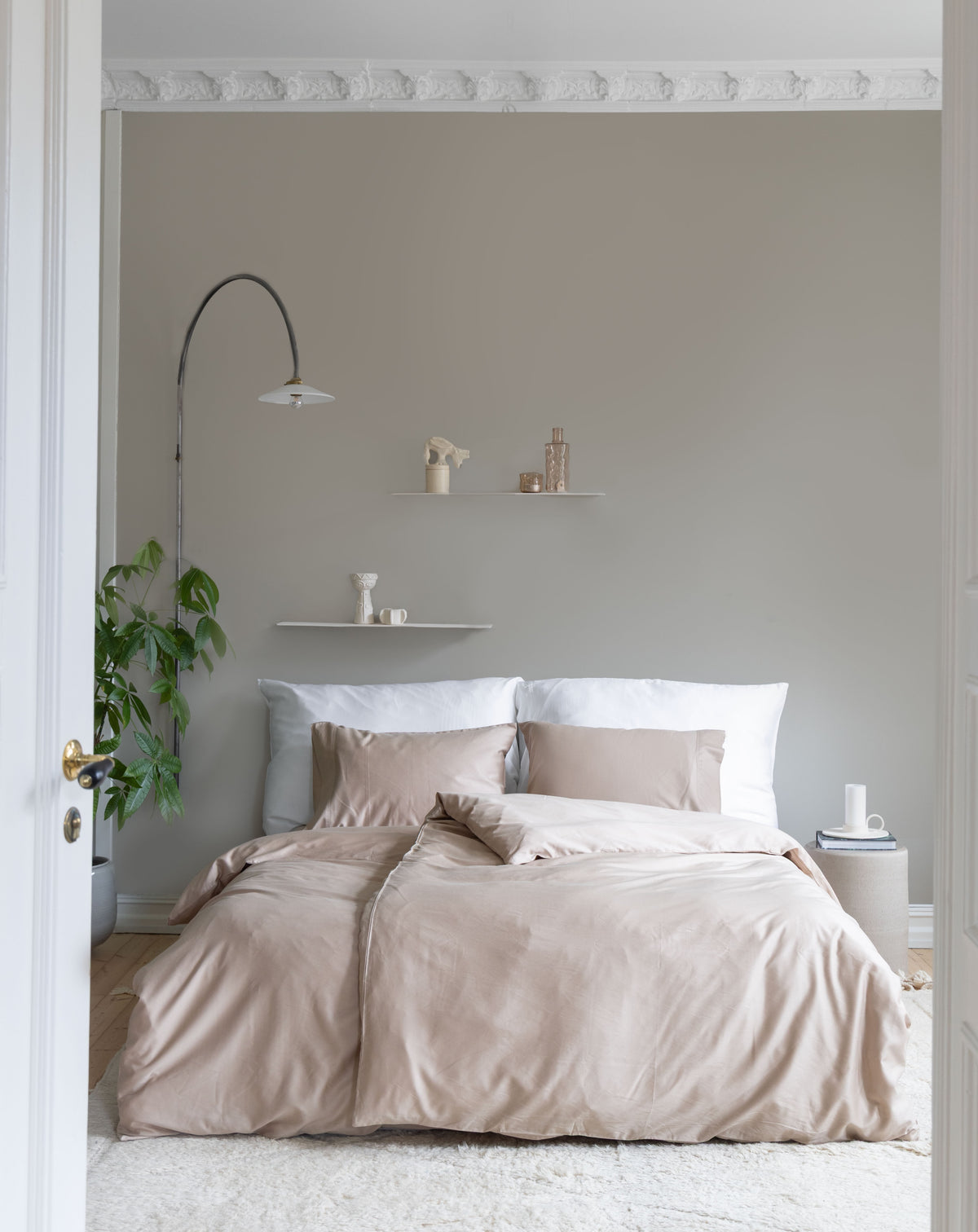 Tencel Blend Sengesett - Sanddynne - lys brun