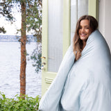 Formsydd laken - Isblå